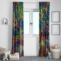 Team Punch The Monkey Window Curtain Baby Monkey Stay Strong Graffiti Style
