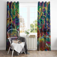Team Punch The Monkey Window Curtain Baby Monkey Stay Strong Graffiti Style