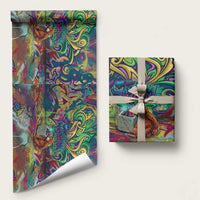 Team Punch The Monkey Wrapping Paper Baby Monkey Stay Strong Graffiti Style