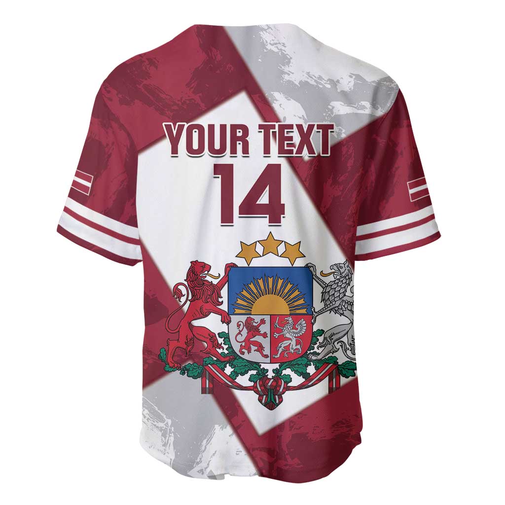 Latvia Hockey Custom Baseball Jersey Hedgehog Par Latviju!