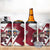 Latvia Hockey Custom 4 in 1 Can Cooler Tumbler Hedgehog Par Latviju!