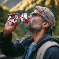 Latvia Hockey Custom 4 in 1 Can Cooler Tumbler Hedgehog Par Latviju!