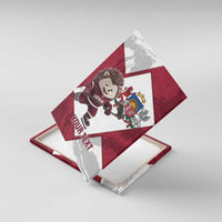 Latvia Hockey Custom Canvas Wall Art Hedgehog Par Latviju!