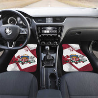 Latvia Hockey Custom Car Mats Hedgehog Par Latviju!