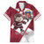 Latvia Hockey Custom Family Matching Long Sleeve Bodycon Dress and Hawaiian Shirt Hedgehog Par Latviju!
