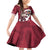 Latvia Hockey Custom Family Matching Off Shoulder Short Dress and Hawaiian Shirt Hedgehog Par Latviju!