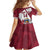 Latvia Hockey Custom Family Matching Off Shoulder Short Dress and Hawaiian Shirt Hedgehog Par Latviju!