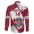 Latvia Hockey Custom Family Matching Short Sleeve Bodycon Dress and Hawaiian Shirt Hedgehog Par Latviju!