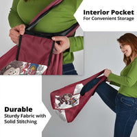 Latvia Hockey Custom Grocery Bag Hedgehog Par Latviju!