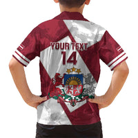 Latvia Hockey Custom Hawaiian Shirt Hedgehog Par Latviju!