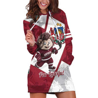 Latvia Hockey Custom Hoodie Dress Hedgehog Par Latviju!