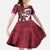 Latvia Hockey Custom Kid Short Sleeve Dress Hedgehog Par Latviju!