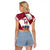 Latvia Hockey Custom Raglan Cropped T Shirt Hedgehog Par Latviju!