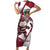 Latvia Hockey Custom Short Sleeve Bodycon Dress Hedgehog Par Latviju!