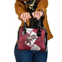 Latvia Hockey Custom Shoulder Handbag Hedgehog Par Latviju!