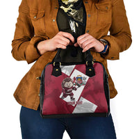Latvia Hockey Custom Shoulder Handbag Hedgehog Par Latviju!
