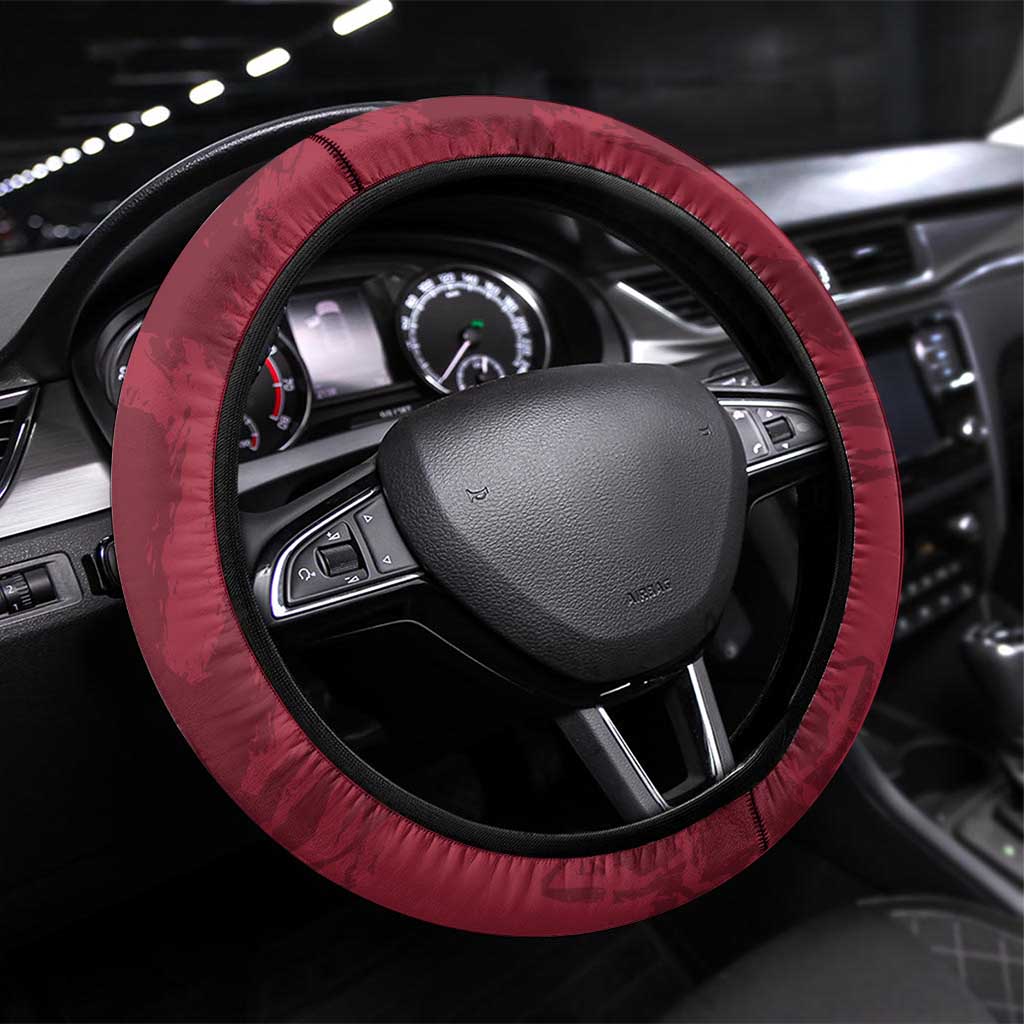 Latvia Hockey Steering Wheel Cover Hedgehog Par Latviju!
