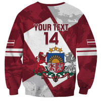 Latvia Hockey Custom Sweatshirt Hedgehog Par Latviju!