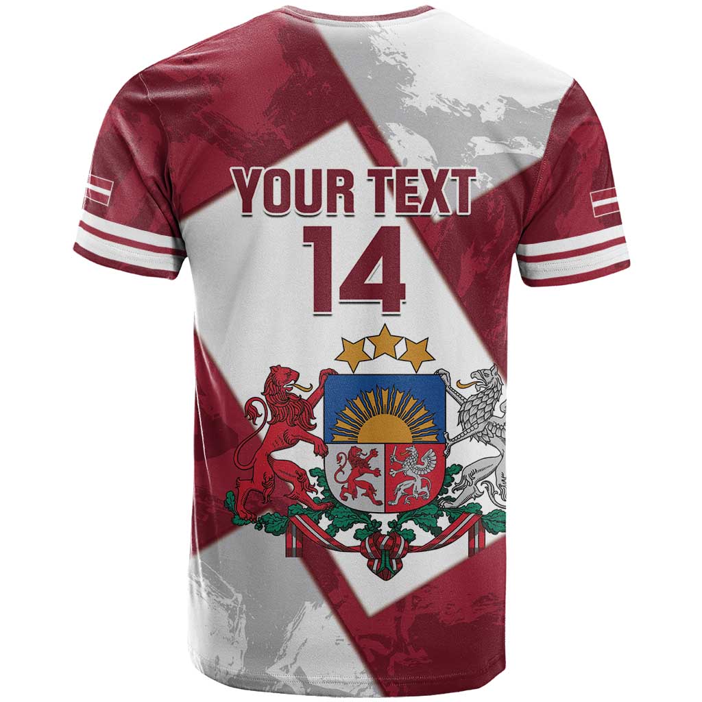 Latvia Hockey Custom T Shirt Hedgehog Par Latviju!