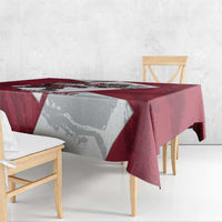 Latvia Hockey Custom Tablecloth Hedgehog Par Latviju!