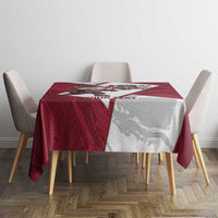Latvia Hockey Custom Tablecloth Hedgehog Par Latviju!