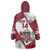 Latvia Hockey Custom Wearable Blanket Hoodie Hedgehog Par Latviju!