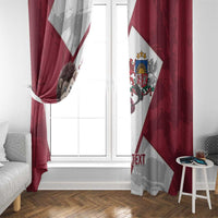 Latvia Hockey Custom Window Curtain Hedgehog Par Latviju!