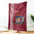 Personalised Latvia Blanket Latvijas Republika Folk Pattern