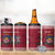 Personalised Latvia 4 in 1 Can Cooler Tumbler Latvijas Republika Folk Pattern