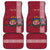 Personalised Latvia Car Mats Latvijas Republika Folk Pattern