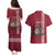 Personalised Latvia Couples Matching Puletasi and Hawaiian Shirt Latvijas Republika Folk Pattern