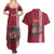 Personalised Latvia Couples Matching Summer Maxi Dress and Hawaiian Shirt Latvijas Republika Folk Pattern
