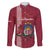Personalised Latvia Family Matching Off The Shoulder Long Sleeve Dress and Hawaiian Shirt Latvijas Republika Folk Pattern
