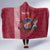 Personalised Latvia Hooded Blanket Latvijas Republika Folk Pattern