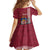 Personalised Latvia Kid Short Sleeve Dress Latvijas Republika Folk Pattern