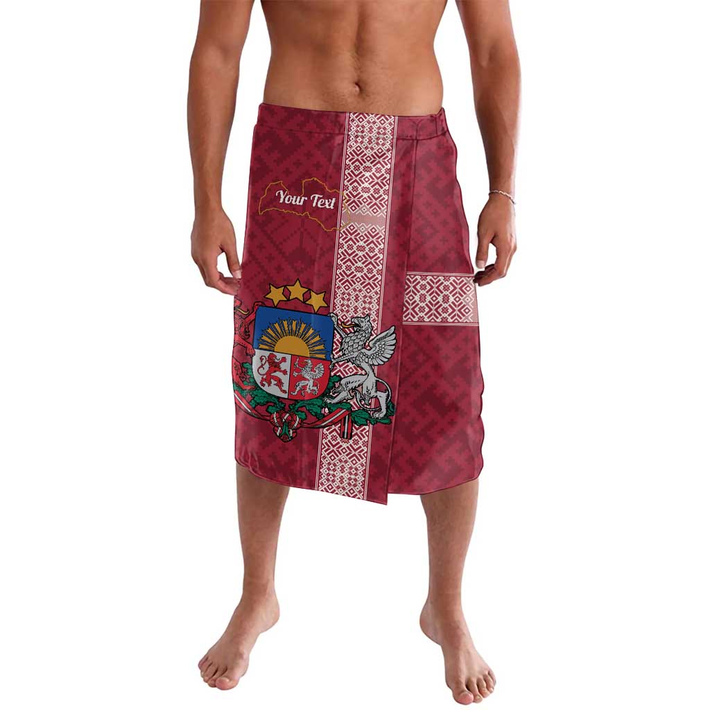 Personalised Latvia Lavalava Latvijas Republika Folk Pattern