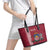 Personalised Latvia Leather Tote Bag Latvijas Republika Folk Pattern