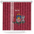Personalised Latvia Shower Curtain Latvijas Republika Folk Pattern