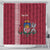 Personalised Latvia Shower Curtain Latvijas Republika Folk Pattern