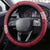 Latvia Steering Wheel Cover Latvijas Republika Folk Pattern