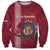 Personalised Latvia Sweatshirt Latvijas Republika Folk Pattern