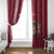 Personalised Latvia Window Curtain Latvijas Republika Folk Pattern