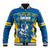 Sweden Hockey Custom Baseball Jacket Tre Kronor Swedish Moose Mascot