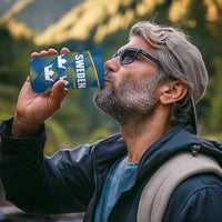 Sweden Hockey Custom 4 in 1 Can Cooler Tumbler Tre Kronor Swedish Moose Mascot