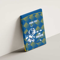 Sweden Hockey Custom Canvas Wall Art Tre Kronor Swedish Moose Mascot
