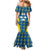 Sweden Hockey Custom Family Matching Mermaid Dress and Hawaiian Shirt Tre Kronor Swedish Moose Mascot