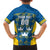 Sweden Hockey Custom Family Matching Off Shoulder Maxi Dress and Hawaiian Shirt Tre Kronor Swedish Moose Mascot