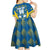 Sweden Hockey Custom Kid Short Sleeve Dress Tre Kronor Swedish Moose Mascot