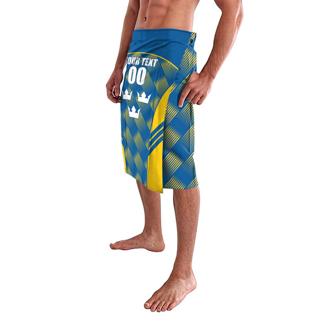 Sweden Hockey Custom Lavalava Tre Kronor Swedish Moose Mascot