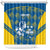 Sweden Hockey Custom Shower Curtain Tre Kronor Swedish Moose Mascot